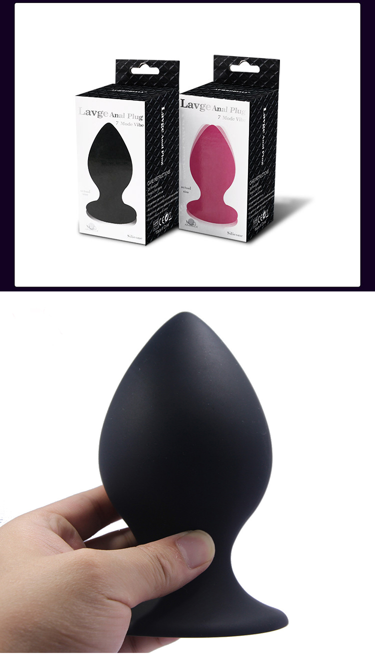 Silicone Anal Plug Prostate Stimulator Anus Expansion Toy Erotic Adult Gay Sexual Wellness Large Beaded Massager - 4