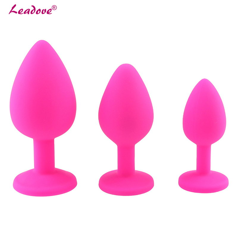 Unisex Large Silicone Anal Trainer Butt Plug 4 Colors Couples Adult Pleasure Toy For Men Women - 6