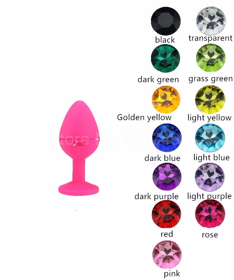 Unisex Large Silicone Anal Trainer Butt Plug 4 Colors Couples Adult Pleasure Toy For Men Women - 1
