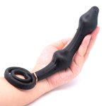 Inflatable Double Beads Vibrator Prostate Massager Anal Dildo Female Masturbator Stimulation Sex Toys - 4
