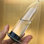 Hollow Water Injection Glass Anal Plug Huge Dildo Sex Toys For Man Woman G Spot Stimulation Buttplug - 3
