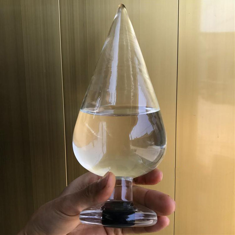 Large Glass Anal Plug Dildo Gspot Stimulation Sex Toy Hollow Waterfilled For Men Women - 11