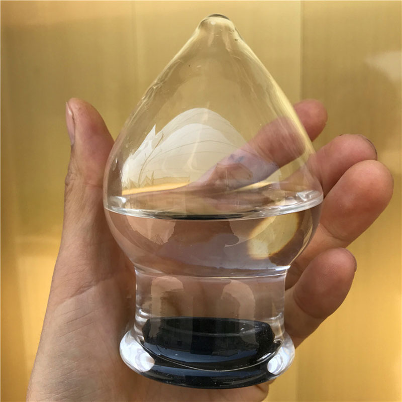 Large Glass Anal Plug Dildo Gspot Stimulation Sex Toy Hollow Waterfilled For Men Women - 8