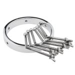 Zerosky Metal Vaginal Anal Spreader With Adjustable Size Butt Plug Sex Toys For Men Women Couple