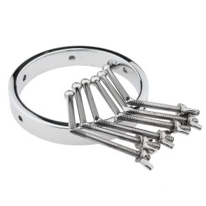 Zerosky Metal Vaginal Anal Spreader With Adjustable Size Butt Plug Sex Toys For Men Women Couple