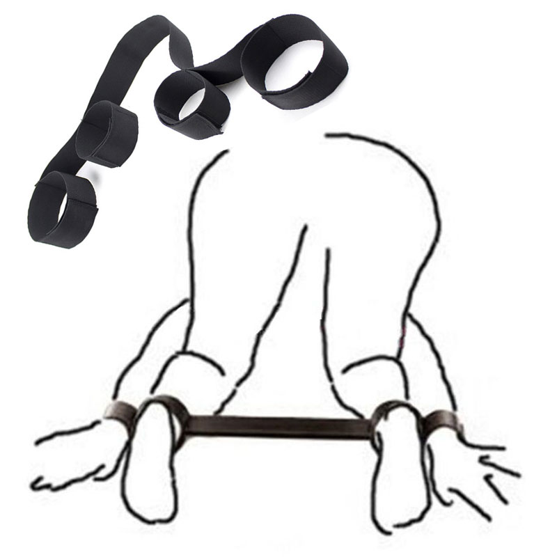 Adjustable Bdsm Bondage Handcuffs Ankle Restraints Nylon Straps For Couples Adult Fetish Games Toys - 1