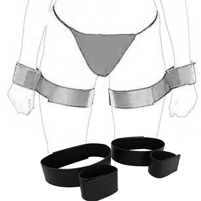 Adjustable Bdsm Bondage Handcuffs Ankle Restraints Nylon Straps For Couples Adult Fetish Games Toys - 7