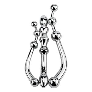 Male Stainless Steel Anal Plug Butt Beads G Spot Wand Prostate Massage Double Dildo Vagina Sex Toys For Man Woman - 2