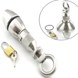 Metal Anal Dildo Chastity Lock Big Butt Plug Men Women Gay Member Sex Toy Huge Prostate Massager Bdsm Masturbator Wand