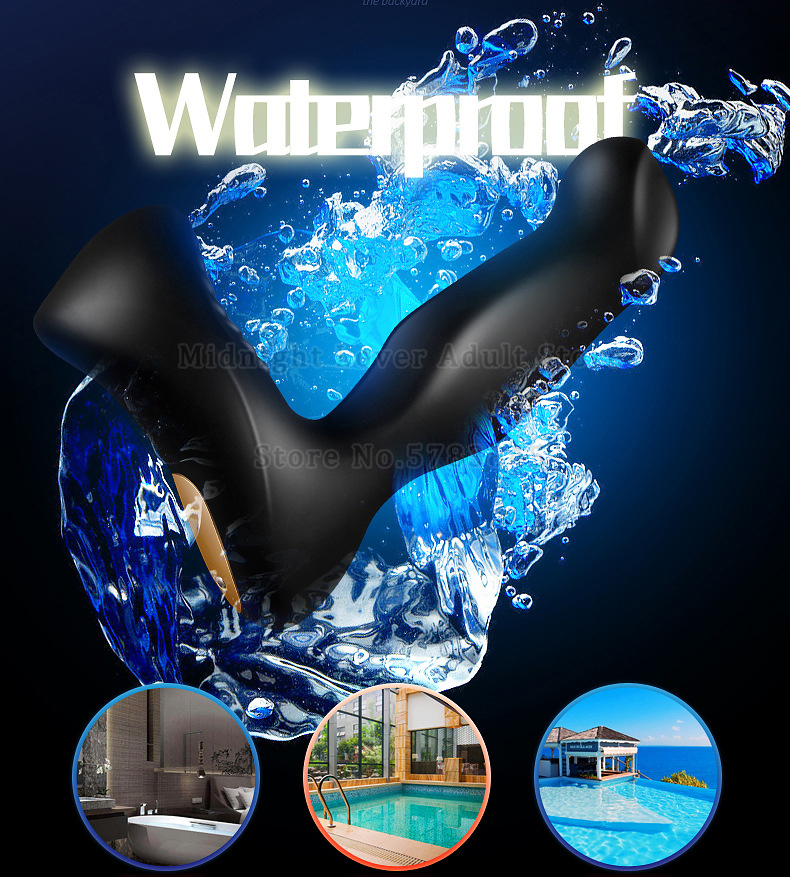 Remote Control Prostate Vibrator Telescopic Anal Massager Vibrating Butt Plug Male Masturbation Gay Sex Toy - 8