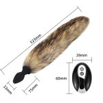 Wireless Remote Tail Anal Plug Adult Games 10 Speeds Vibrating Butt Anus Stimulator For Couples Flirt Cosplay Toys - 3