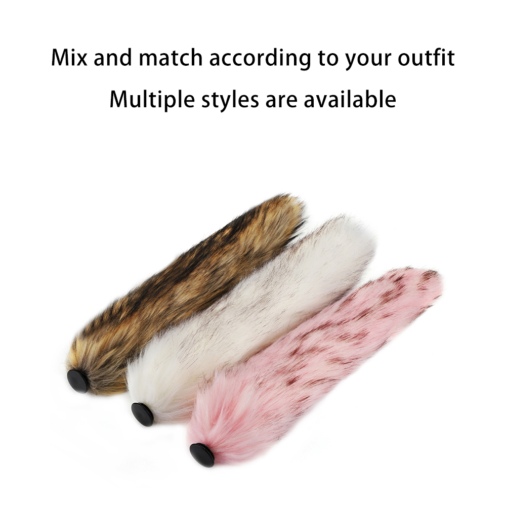 Wireless Vibrating Fox Tail Butt Plug 10speed Remote Control Anal Stimulator Adult Cosplay Game Toy For Couples - 6
