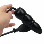 Big 3balls Inflatable Ass Plug Dick Adjustable Intumescent Vaginal Anal Stopper Penis Gay Butt Huge Toys Dildo Women - 5