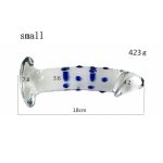 2 Size Transparent Crystal Glass Anal Plug Masturbation Butt Dildo Erotic G Spot Stimulate Dilation Adult Sex Toys - 6