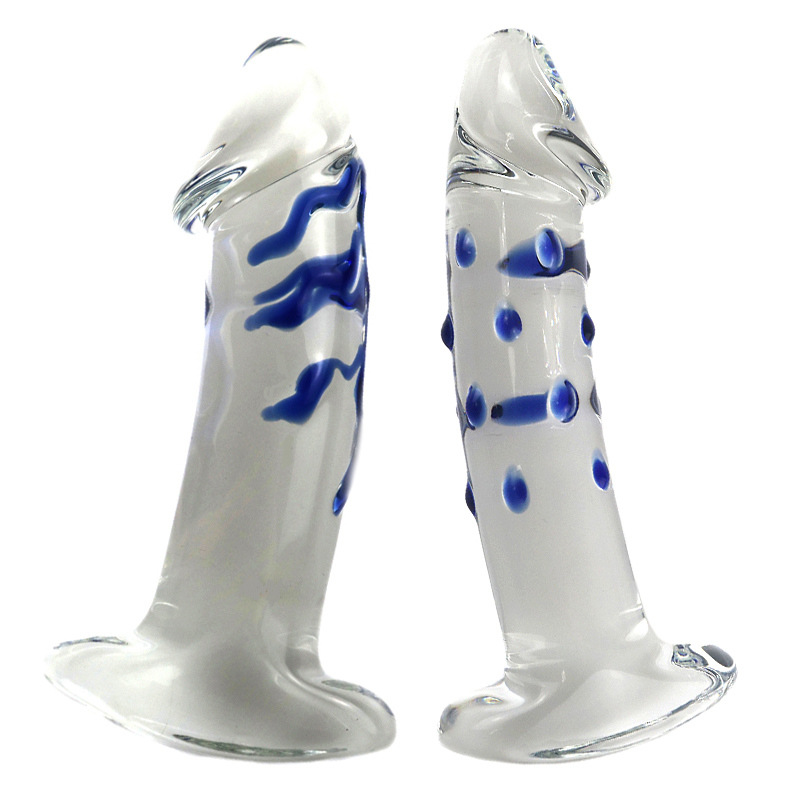 Crystal Glass Anal Plug Transparent Erotic Gspot Stimulator Adult Sex Toy Masturbation Aid 2 Sizes Available - 1