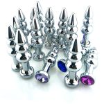 Metal 3 Balls Anal Dildo Sex Toys Butt Plugs & Crystal Jewelry Adult Products For Women Men Masturbation Erotic Toy - 2