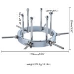 Metal Bdsm Ass Anal Butt Plug Adult Vaginal Speculum Enema Sex Products Erotic Toys For Women Men - 6