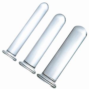 3 Size Solid Glass Dildo Anal Butt Plug Long 12 5cmx2 2 5 3cm Sex Toy Smooth And Beautiful Dildos For Women Men - 2