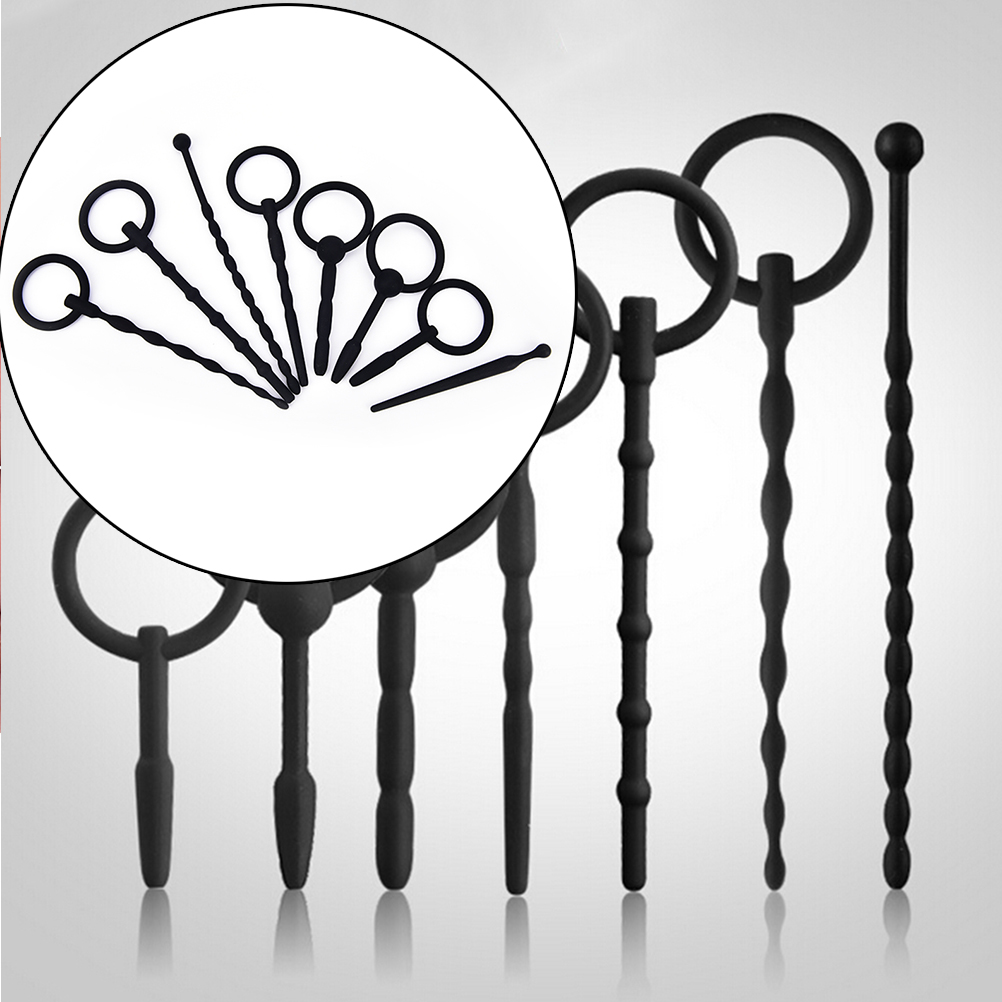 Silicone Urethral Stretcher Sound Male Penis Plug Tube Adult Erotic Sex Toy For Men - 21