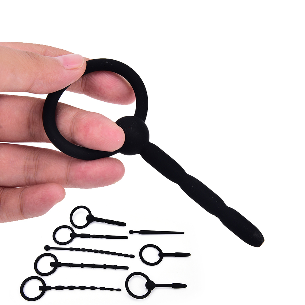 Silicone Urethral Stretcher Sound Male Penis Plug Tube Adult Erotic Sex Toy For Men - 20