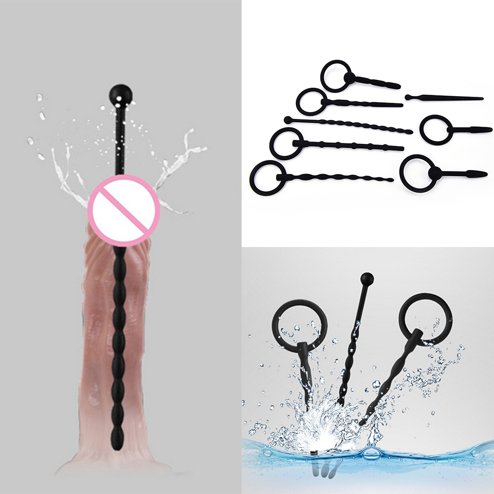 Silicone Urethral Stretcher Sound Male Penis Plug Tube Adult Erotic Sex Toy For Men - 19