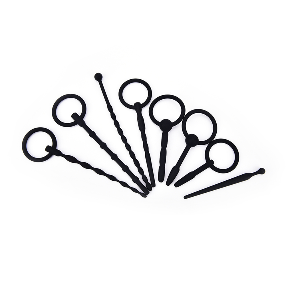 Silicone Urethral Stretcher Sound Male Penis Plug Tube Adult Erotic Sex Toy For Men - 18