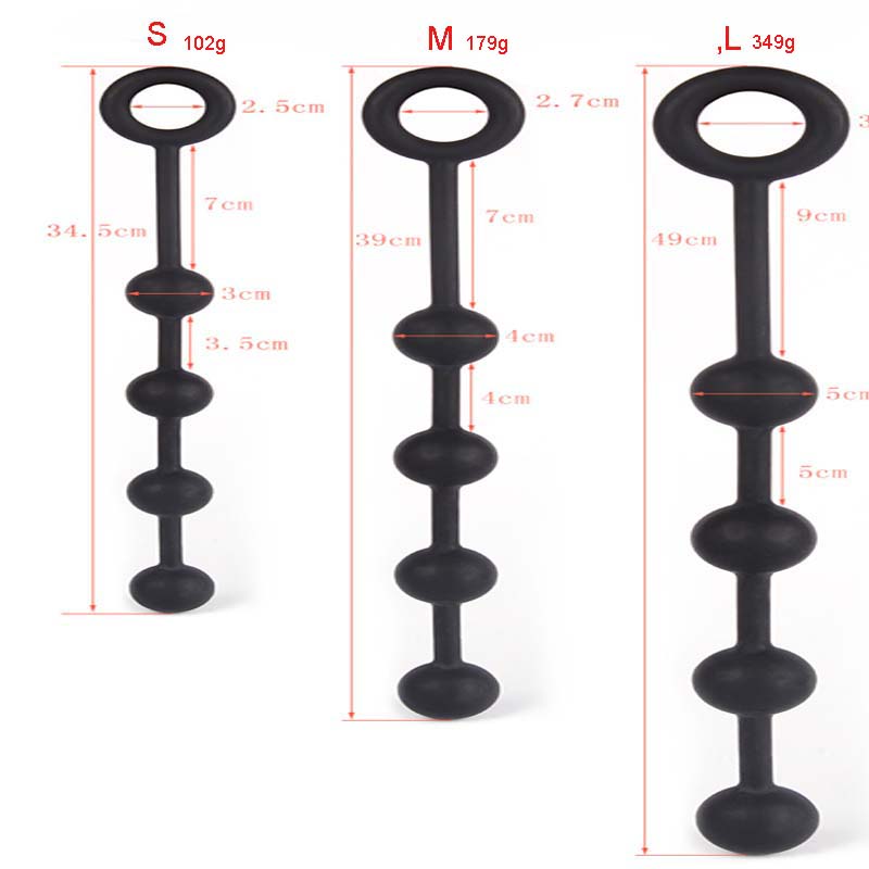 Large Anal Beads Dildo Butt Plug Erotic Adult Toy For Women Gay Men Strapon Intimate Pleasure - 8
