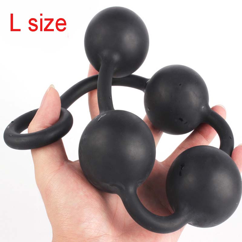 Large Anal Beads Dildo Butt Plug Erotic Adult Toy For Women Gay Men Strapon Intimate Pleasure - 7