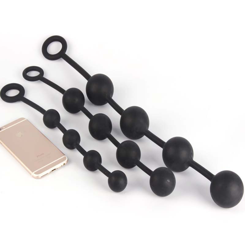 Large Anal Beads Dildo Butt Plug Erotic Adult Toy For Women Gay Men Strapon Intimate Pleasure - 4