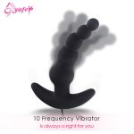 Silicone Anal Plug Remote Control Vibrator Men Beads Butt Vagina Adult Sex Toys For Woman Masturbator - 2