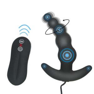 Silicone Anal Plug Remote Control Vibrator Men Beads Butt Vagina Adult Sex Toys For Woman Masturbator