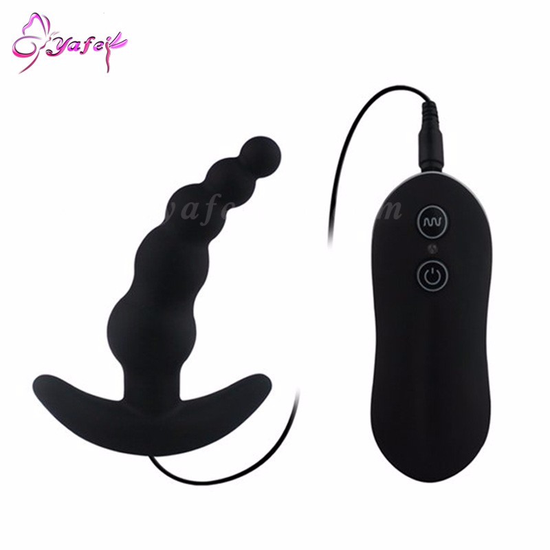 Silicone Anal Plug With Remote Control Vibrating Beads For Men Women Rechargeable Adult Sex Toy Masturbator - 7