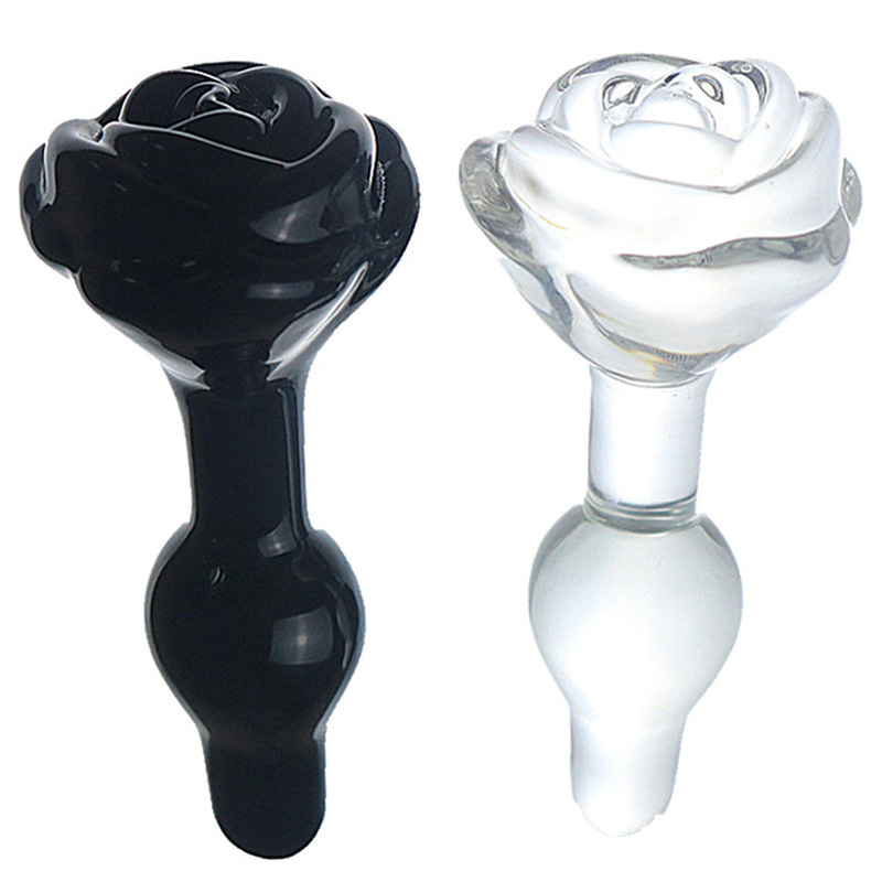 Smooth Glass Dildo For Women Long Solid Bead Rose Head Design Ideal For Vaginal Anal Pleasure Lesbianfriendly Adult Toy - 10
