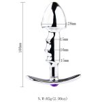 Metal Outdoor Wearable Anal Plug Match Electro Shock Stimulation Beautiful Ass Sex Toys For Women Man Couples - 5