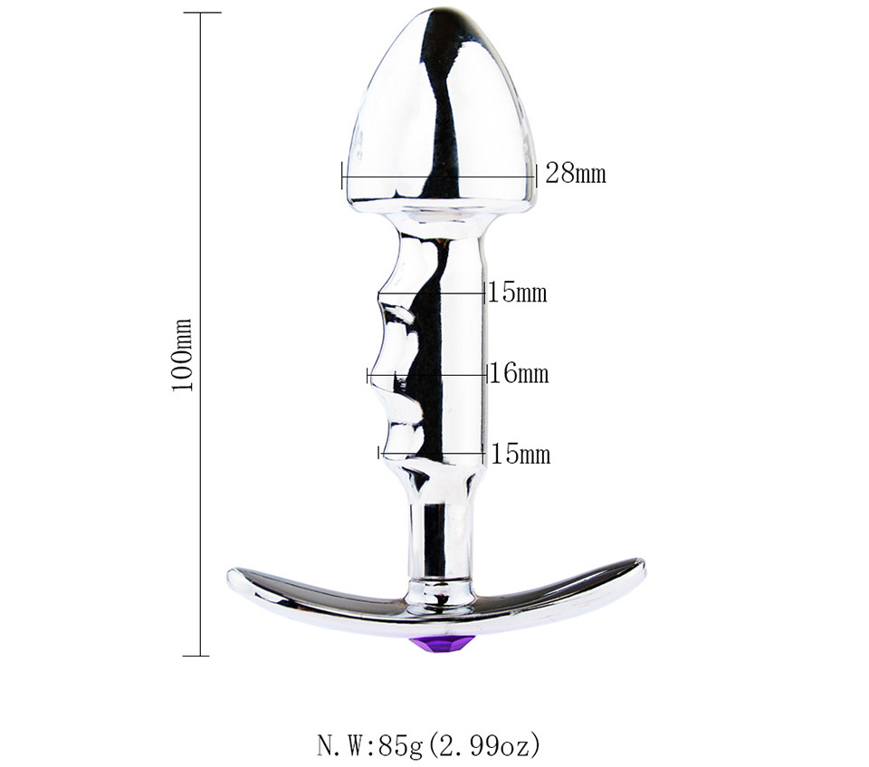 Electro Shock Stimulation Anal Plug Wearable Metal Sex Toy For Women Men And Couples - 7