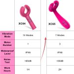 Double Penetration Anal Vibrator Dildo Nipples Vagina Clitoris Stimulate Penis Erection Ring Sex Toy For Men Women Adult Couples - 6
