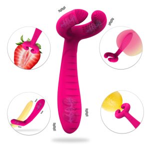 Double Penetration Anal Vibrator Dildo Nipples Vagina Clitoris Stimulate Penis Erection Ring Sex Toy For Men Women Adult Couples - 2