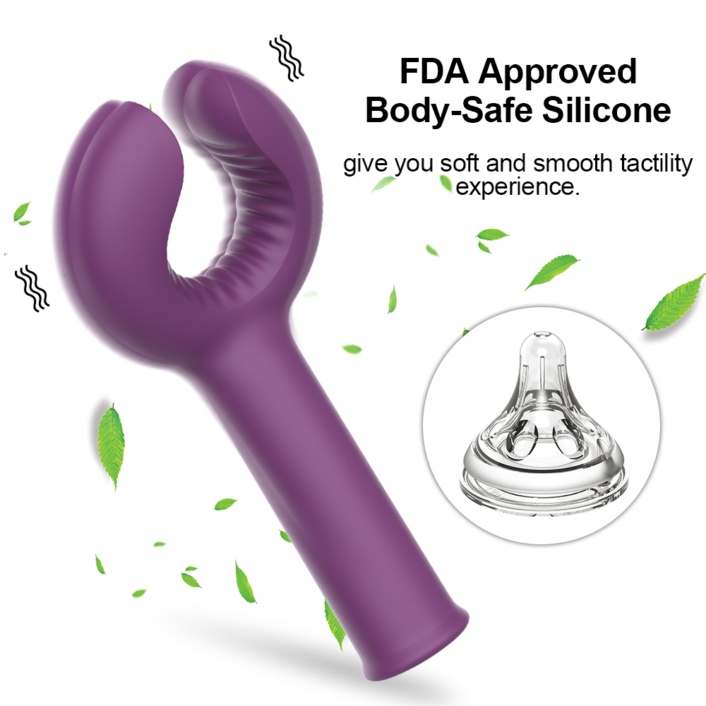 Dual Stimulation Vibrating Dildo Penis Ring For Couples Clitoral Nipple Anal Pleasure Toy For Adults - 14