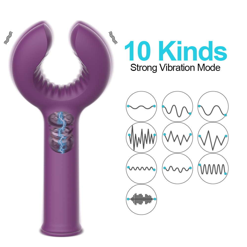 Dual Stimulation Vibrating Dildo Penis Ring For Couples Clitoral Nipple Anal Pleasure Toy For Adults - 10