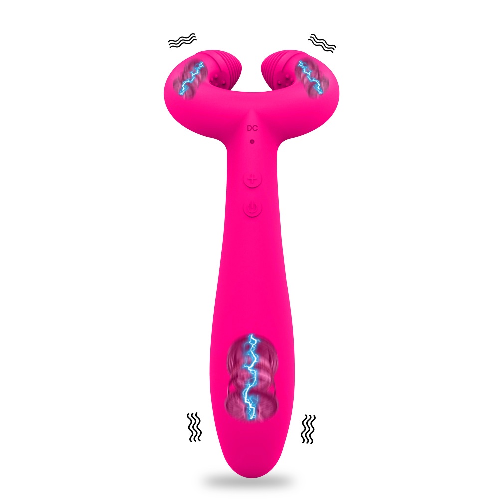 Dual Stimulation Vibrating Dildo Penis Ring For Couples Clitoral Nipple Anal Pleasure Toy For Adults - 1