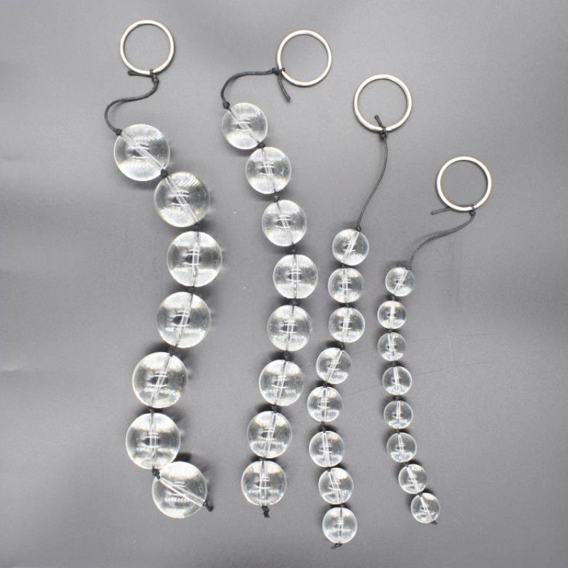 Glass Anal Beads Large Crystal Butt Plug Vaginal Balls Prostate Massager Unisex Adult Toy - 5