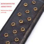 Sex Toys Bdsm Retro Wooden Handle Cowhide Leather Rivet Whip Spanking Adult Male And Female Games - 2