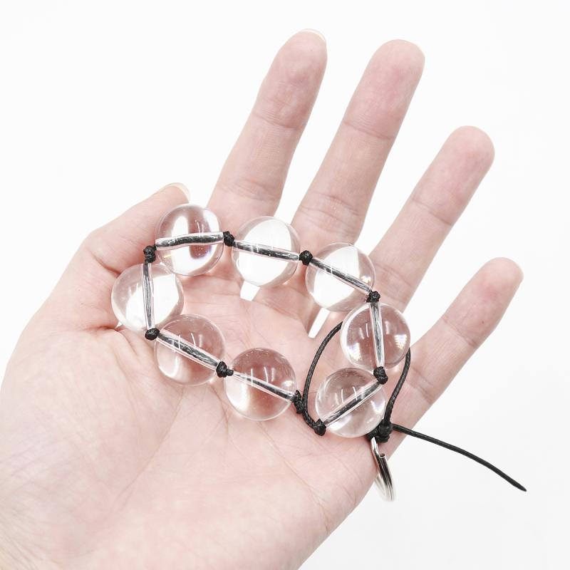 Glass Anal Beads Large Crystal Butt Plug Vaginal Balls Prostate Massager Unisex Adult Toy - 4