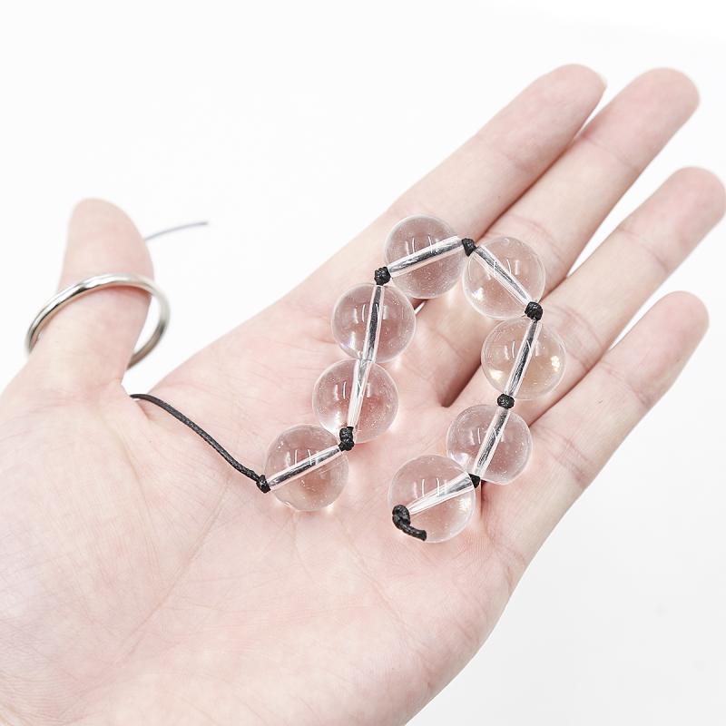 Glass Anal Beads Large Crystal Butt Plug Vaginal Balls Prostate Massager Unisex Adult Toy - 3