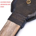 Sex Toys Bdsm Retro Wooden Handle Cowhide Leather Rivet Whip Spanking Adult Male And Female Games - 3