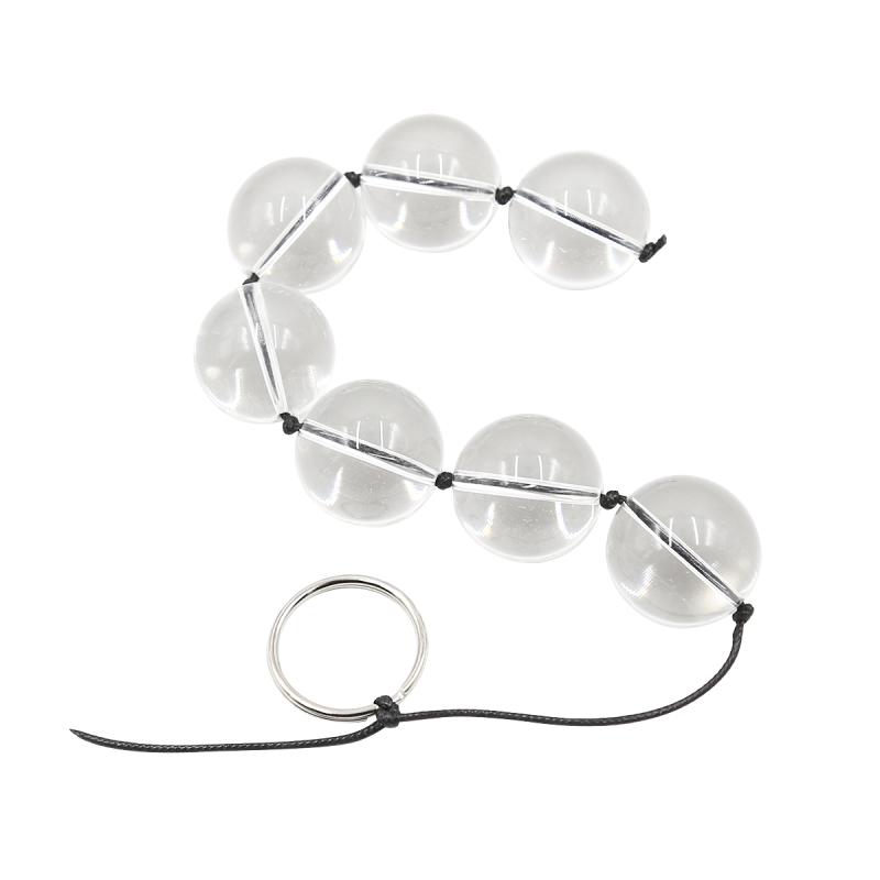 Glass Anal Beads Large Crystal Butt Plug Vaginal Balls Prostate Massager Unisex Adult Toy - 2