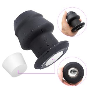 Huge Silicone Hollow Butt Plug Anal Sex Toys Xl Plugs Anus Dilation Peeping Speculum With Sealing Stopper Prostate Massage