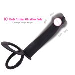 Multispeed Anal Vibrator Double Penetration Dildo Silicone Prostate Massage Butt Plug Cock Ring Sex Toys For Women Men - 4