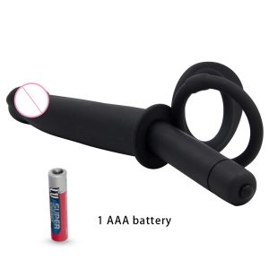Multispeed Anal Vibrator Double Penetration Dildo Silicone Prostate Massage Butt Plug Cock Ring Sex Toys For Women Men - 2