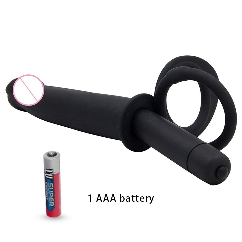 Double Penetration Silicone Anal Vibrator Multispeed Prostate Massager Cock Ring Dildo Butt Plug Unisex Adult Sex Toy - 11